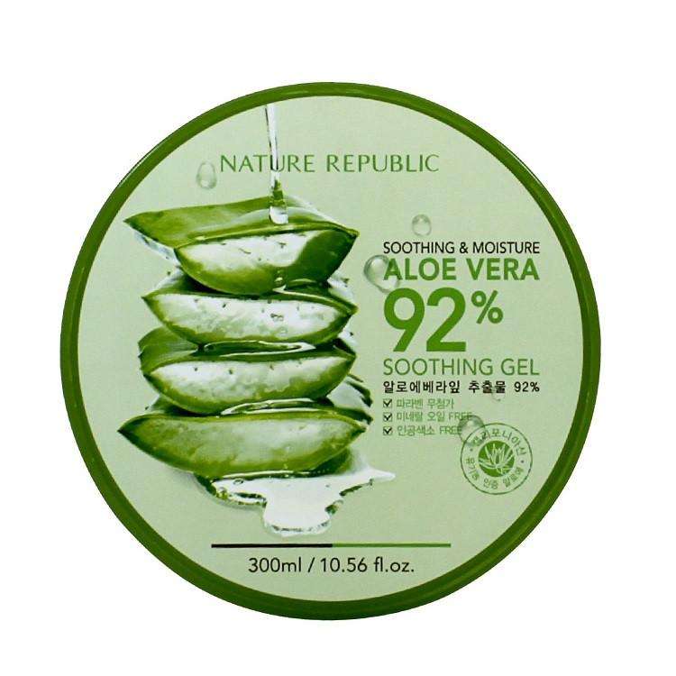เจลว่านหางจระเข้ Nature Republic Aloe Vera 92% Soothing Gel