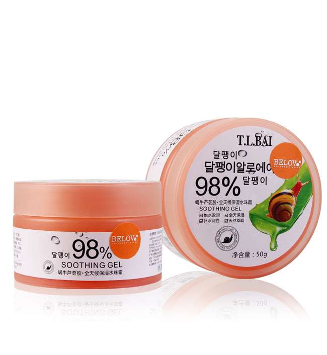 เจลว่านหางจระเข้ Snail & Aloe Soothing Care Facial Sleeping Gel 98%
