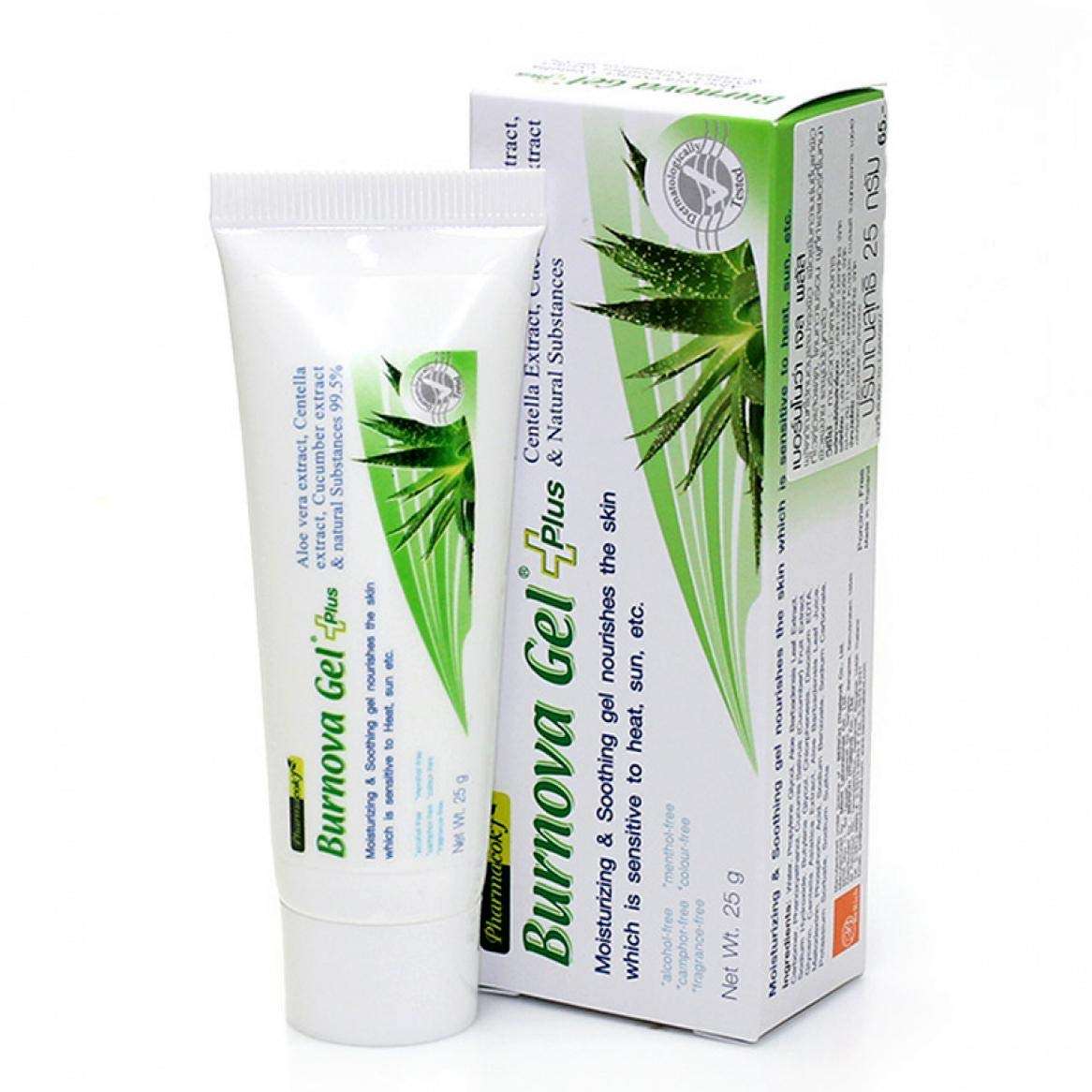 เจลว่านหางจระเข้ ยี่ห้อไหนดี 2019 Burnova Gel Plus 99.5%