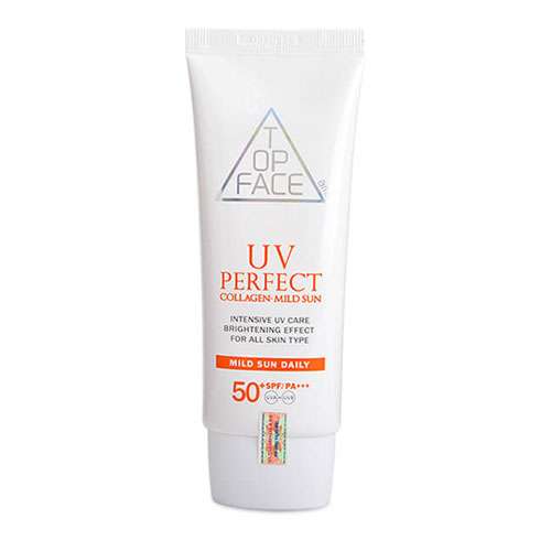 กันแดดทาหน้า Arra Topfce UV Perfect Collagen Mild Sun SPF50+
