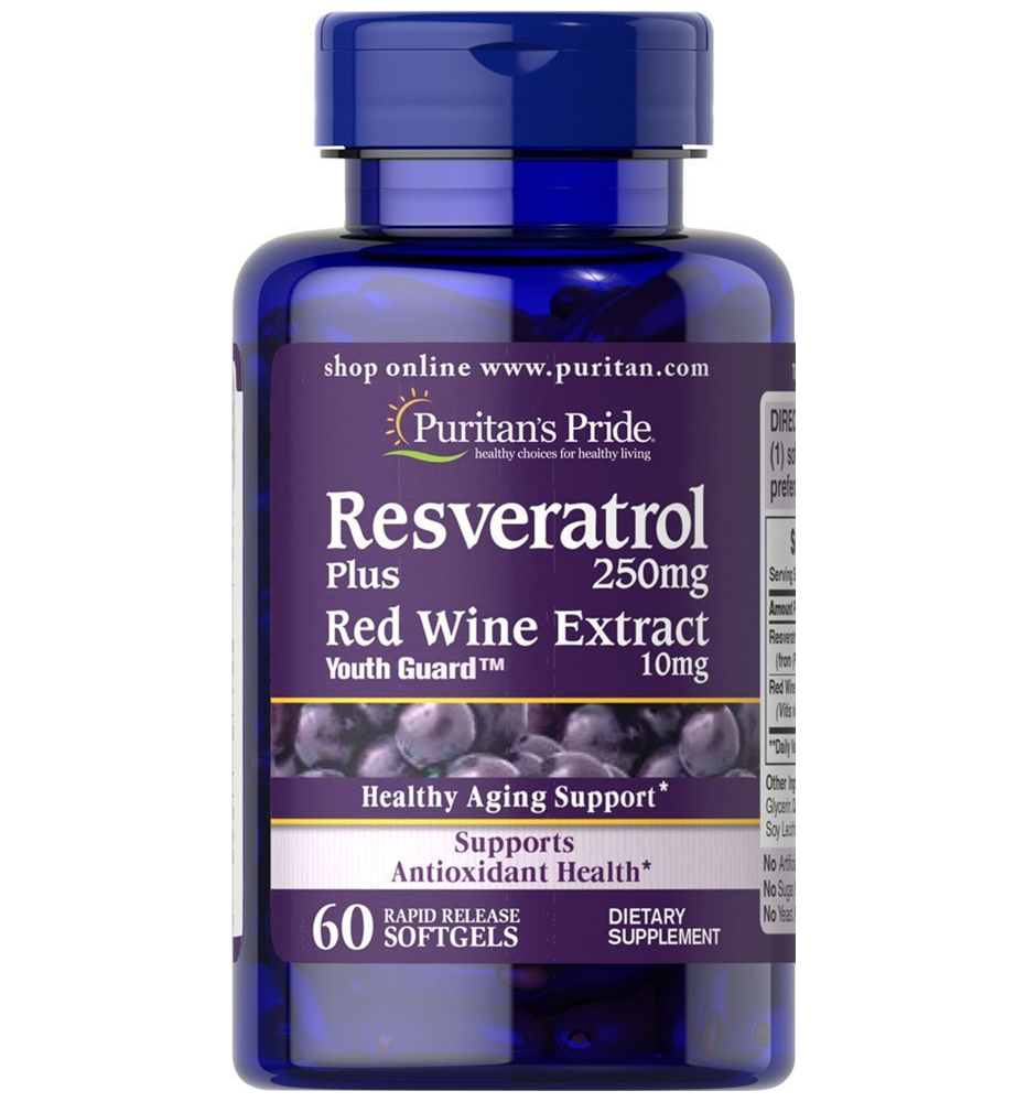 อาหารเสริมบำรุงสมอง Puritan s Pride Resveratrol