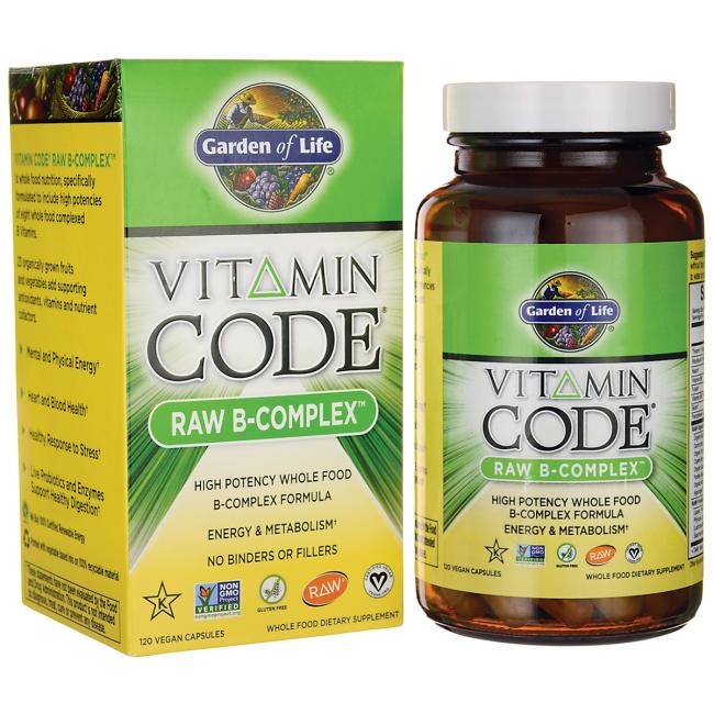วิตามินบีรวม Garden of Life, Vitamin Code Raw B-Complex