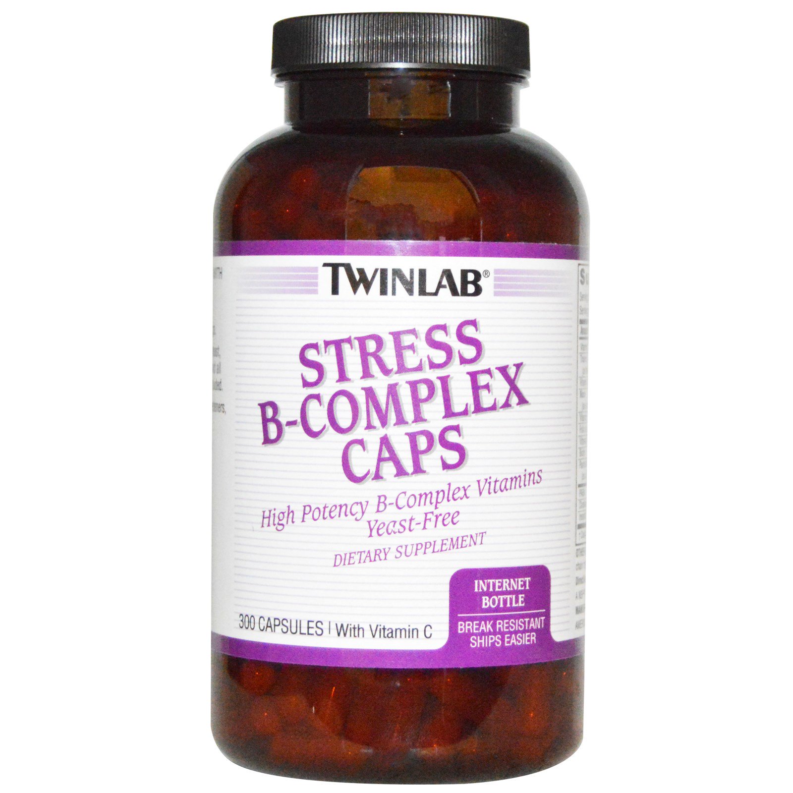 วิตามินบีรวม ยี่ห้อ Twinlab stress b-complex caps