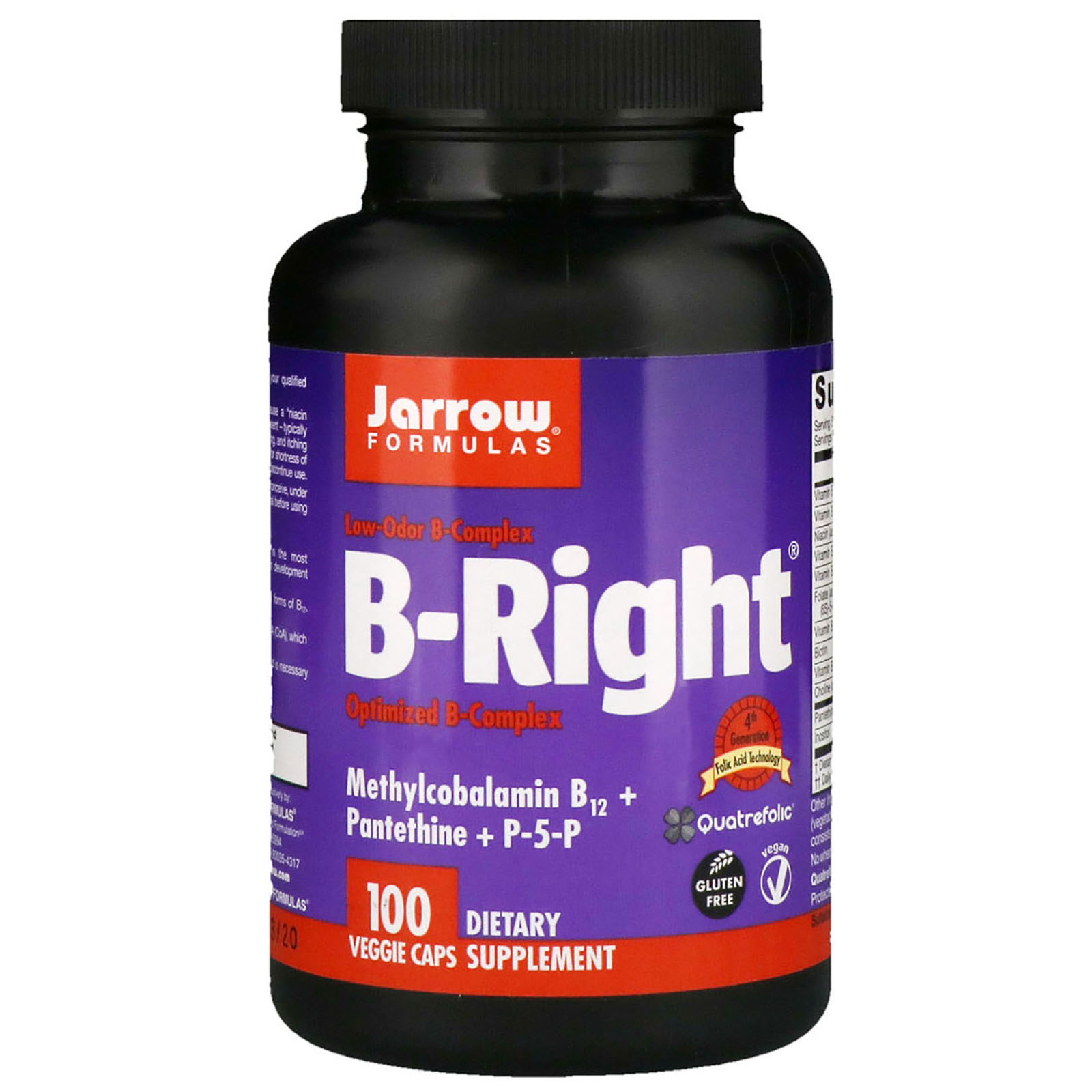 อาหารเสริมวิตามินบีรวม Jarrow Formulas, B-Right