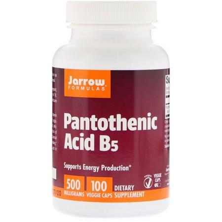 วิตามินลดสิว Jarrow Formula Panthothenic Acid B5 500 Mg