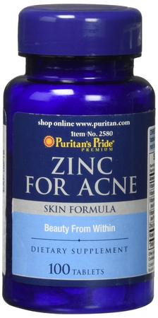 อาหารเสริมลดสิว Puritan’s Pride Zinc For Acne