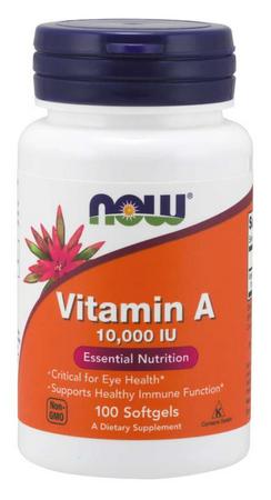 อาหารเสริมรักษาสิว Now Food Vitamin A 10,000 IU