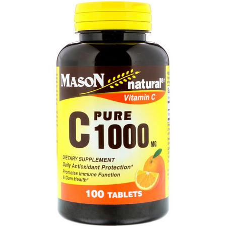 Mason Natural Pure C 1000 Mg วิตามินซี ยี่ห้อไหนดี 2562