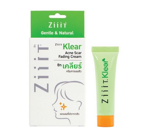 ครีมลดรอยสิว จุดด่างดํา Ziiit Klear Gentle & Natural Acne Scar Fading Cream